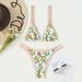 Women's Sexy Printed Bikini Set Cross-Border Two-Piece Swimsuit Triangle Top And Bottoms Fit True to Size for Spring/Autumn Summer Winter_ecoleips.com