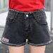 2025s High Waist Denim Shor For Women, Summer Thin Style 2025 New Straight Loose Slimming Elastic A-line Ultra Short Hot_ecoleips.com