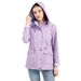 Detachable Hood Windbreaker Jacket For Women – Lightweight Raincoat In Burgundy/Olive Green/Lavender/Navy/Mustard/Black/Grey/Deep Blue_ecoleips.com