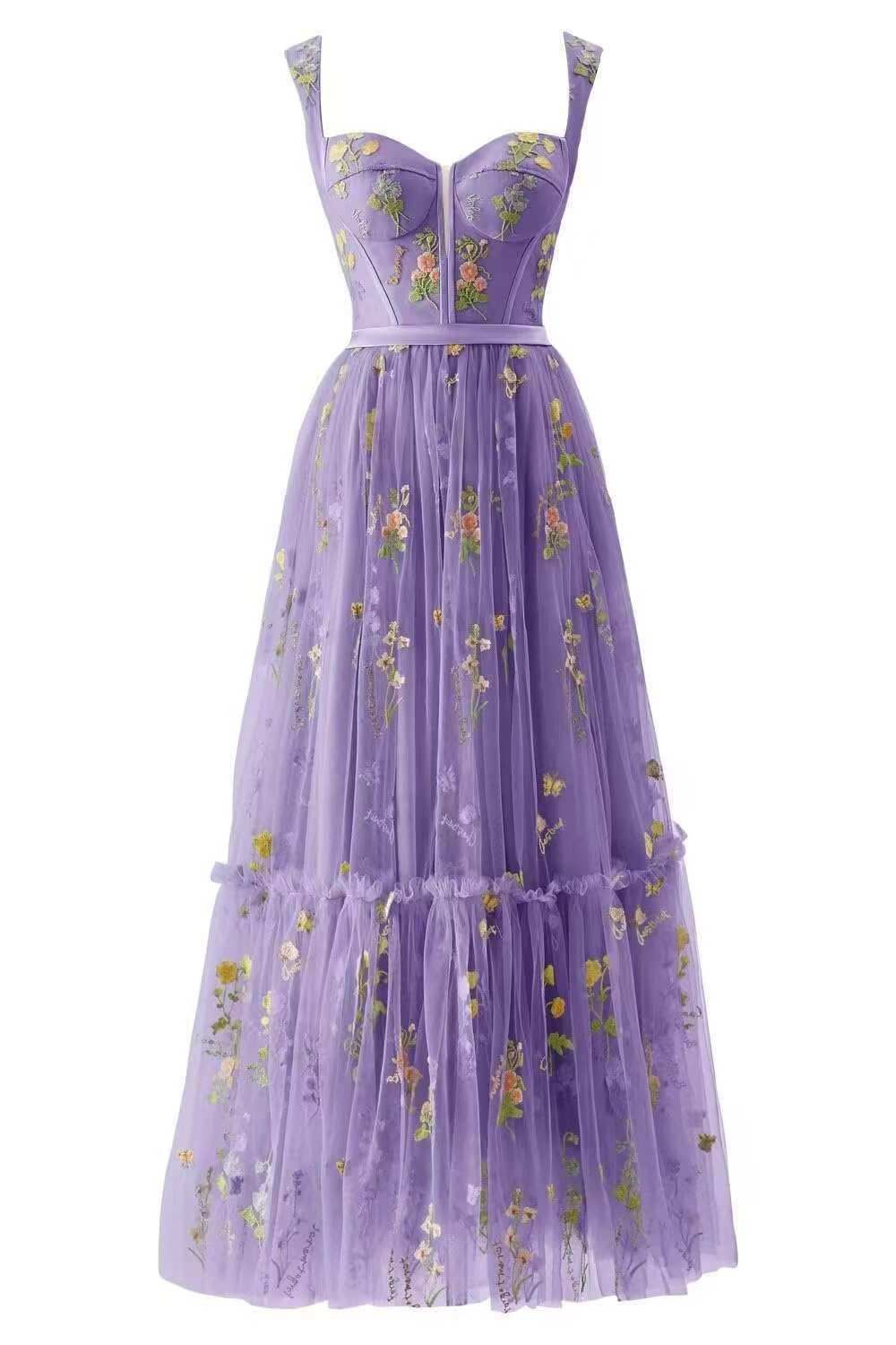 Women's Clothing New Mesh Evening Dress Suspender Sexy Dress Prom Party Dress_ecoleips.com