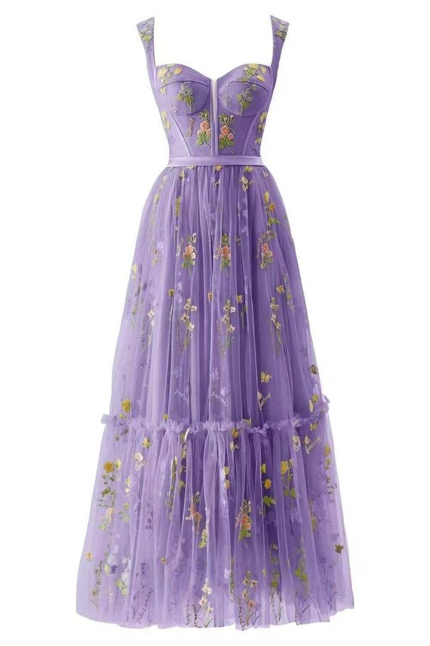 Women's Clothing New Mesh Evening Dress Suspender Sexy Dress Prom Party Dress_ecoleips.com