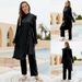Women's Clothing New Tight Surfing Diving Swimsuit Three Piece Set Ruffled Full Surround Sunscreen Split Conservative Swimsuit_ecoleips.com