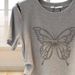 Women's Clothing Summer Round Neck Butterfly Hot Diamond Short Sleeve T Shirt Female Fashion Tops_ecoleips.com