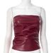 D24TP5922025 Spring/Summer Trendy Women's Chest Wrapping Top Leather Versatile Sexy Nightclub Topless_ecoleips.com