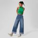 K New Fashionable High Waisted Pants With Rolled Edges And Straight Leg Jeans For Women's Casual Wide Leg Pants_ecoleips.com