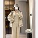 Baseball Short Coat For Petite Women, 2025 Early Autumn And Winter New Style, High-end American Casual Fleece-lined_ecoleips.com
