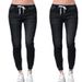 Women's Clothing Loose Large Size Elastic Waist Jeans With Feet Closed Lantern Trousers For Women_ecoleips.com