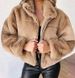 Women's Clothing autumn and winter rabbit fur zipper cardigan plush warm jacket_ecoleips.com