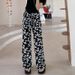 Summer Korean Style Digital Print Straight Leg Casual Pants Trendy Slimming Men's Wear for Couples 2026_ecoleips.com
