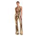 Women's Clothing fashion new jumpsuit sleeveless halter neck sexy waist slim sequin pleated jumpsuit_ecoleips.com