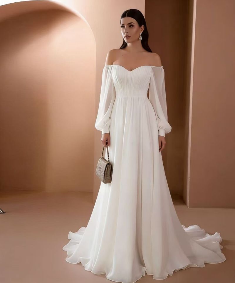 Elegant Off Shoulder Solid Color Slim Fit Long Dress Formal Evening Prom Gown Party Dress For Women Evening Event_ecoleips.com