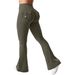K New Elastic Nude Flared Pants, Elastic Quick Drying Yoga Clothes, Slimming Fitness Casual Pants, Sports Pants_ecoleips.com