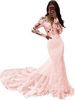 Women's Clothing Fishtail Wedding Dress New Style Sexy Temperament Slim Backless Figure Soft Yarn Fashionable Sexy Lace_ecoleips.com