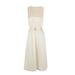 Summer New French-style Elegant Dress With Belt That Accentuates The Waist Creates A Slimming Effect, Sleeveless,_ecoleips.com