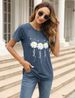EADINVE Women Crewneck Daisy Print Short Sleeve T-Shirts Summer Faith-Hope-Love Tees Loose Fit Graphic Tops 2026_ecoleips.com