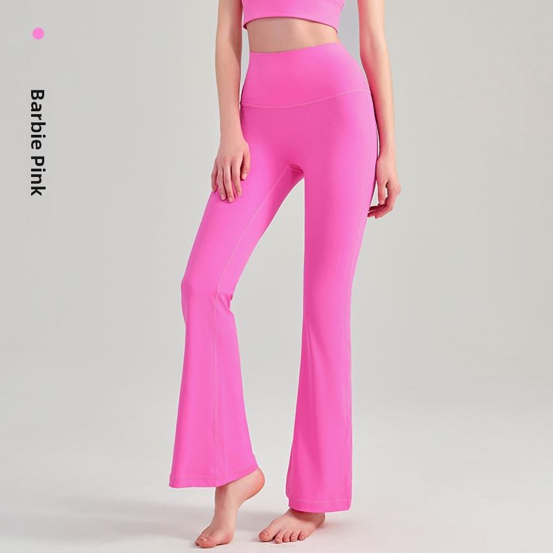 NS Youth Version High Waist Nude Yoga Pants For Women Flared Hip Lift Fitness Tight Sportswear_ecoleips.com