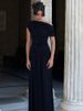 Blifanbo Irregular Diagonal Collar Pleated Sexy Maxi Dress For Women Sleeveless Solid Patchwork Robe Fashion Club Party Dress_ecoleips.com
