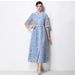Women's French Style Lace Dress Light Luxury Heavy Suit Collar Waist Cinching Hollowed Out Slimming Midi Skirt With Belt_ecoleips.com