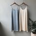 Spring/Summer Retro Satin Long Dress European American Style 2025 Feminine Base Layer Slip Dress French Style_ecoleips.com