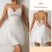 Aria Basics Aria Basics Feiyun European And American New Satin Lace Patchwork Strap Pajamas Women Sexy Nightdress Homewear 547_ecoleips.com