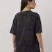 2024 Summer New Short Sleeve T-Shirt For Women, Washed Vintage Design, Printed Student Wear, Loose Mid-Length Top_ecoleips.com