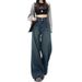 Retro Nostalgic Wide-Leg Jeans For Women, 2026 Spring New High-Waisted Versatile Slimming Lazy Drapey Floor-Length Pants_ecoleips.com