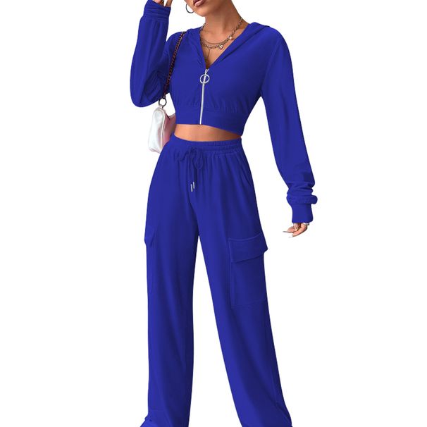 Women’s Clothing New Style Fashion Non Falling Velvet Straight Tube Hooded Two Piece Suit_ecoleips.com