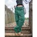 Women's Clothing Retro Multi Pocket Overalls Spring New Thirteen Lines Women's Straight Jeans_ecoleips.com