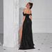 Sequin Mermaid Evening Dress – Sexy High Slit Bodycon Gown For Parties & Special Occasions_ecoleips.com