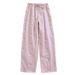 2026 New Women's Spring/Summer Sleeper Pants 100% Cotton Gauze Heart Shaped Thin Printed Pants Home Pants Lounge Wear_ecoleips.com