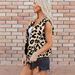 Aria Basics 2025 Auumn New Sleeveless Women's Ves, European And American Syle, Shor Fashionable Design, Muli-color Leopard_ecoleips.com