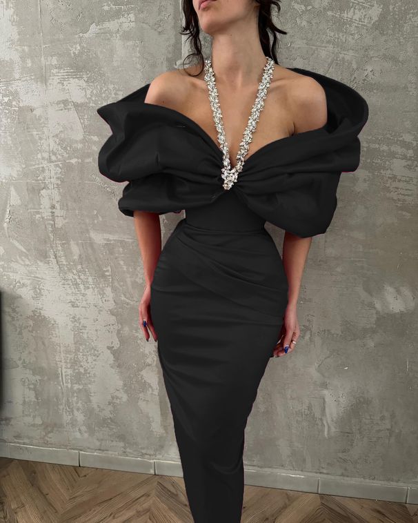 Women's Clothing Luxury Rhinestone Halter Neck Off-Shoulder Bodycon Dress For Women Elegant Fashion Party Bandage Dress_ecoleips.com