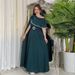Women's Clothing Slim Evening Robe Dress With Belt_ecoleips.com