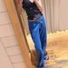 BM Style Royal Blue Elastic Waist Drawstring Cuffed Sweatpants Slimming Casual Wide-leg Women's Straight-leg Long Sports_ecoleips.com