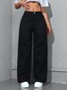 K American Wide Leg Jeans Women's New Loose And Slimming Straight Leg Denim Pants With Floor Length_ecoleips.com