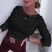 Chic Lace Detail Round Neck Long Sleeve T-Shirt For Women - Stretch Comfort Fit, Versatile Black & White, S-XXL_ecoleips.com