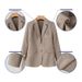 Cross-border Khaki Blazer For Petite Women, Trendy New Fashion Korean-style Casual Suit_ecoleips.com