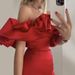 Elegant 3D Bubble Neckline Bodycon Party Dress For Women - Sexy Off-Shoulder Cocktail Evening Gown (Black/White/Red/Pink/Violet, XS/S/M/L/XL)_ecoleips.com