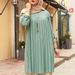 Women's Clothing Casual Pleated Loose Long Sleeved Round Neck Pullover Shirt Tops Southeast_ecoleips.com