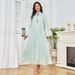 Verve Women's New Robe With Gold Foil Tassel Pendant Elegant Long Muslim Dress For Women_ecoleips.com