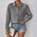 Women's Clothing Striped Shirt With Solid Color_ecoleips.com