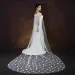 Hair Jewelry Womens Cape Bridal Cloak Veils Long Cathedral Style Shawl Wedding Dress Accessories For Shoulder Decoration_ecoleips.com
