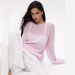 Hollow Knitted Sweater 2025 Autumn And Winter New Women's Perspective Thin Large Round Neck Horn Sleeve Knitted T-shirt_ecoleips.com