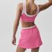 Women's Color Block Sports Bra And Skirt Set White Striped Camisole Running Tennis Yoga Wear Two Piece Cross Border Style_ecoleips.com