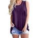 2020 Cross-Border Bestseller Tank Top, European And American Solid Color Plain Casual Women's Clothing, Factory_ecoleips.com