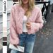 Diyun European And American Casual Solid Color Sweater Coat Women's Fashion 2025 Autumn Winter_ecoleips.com
