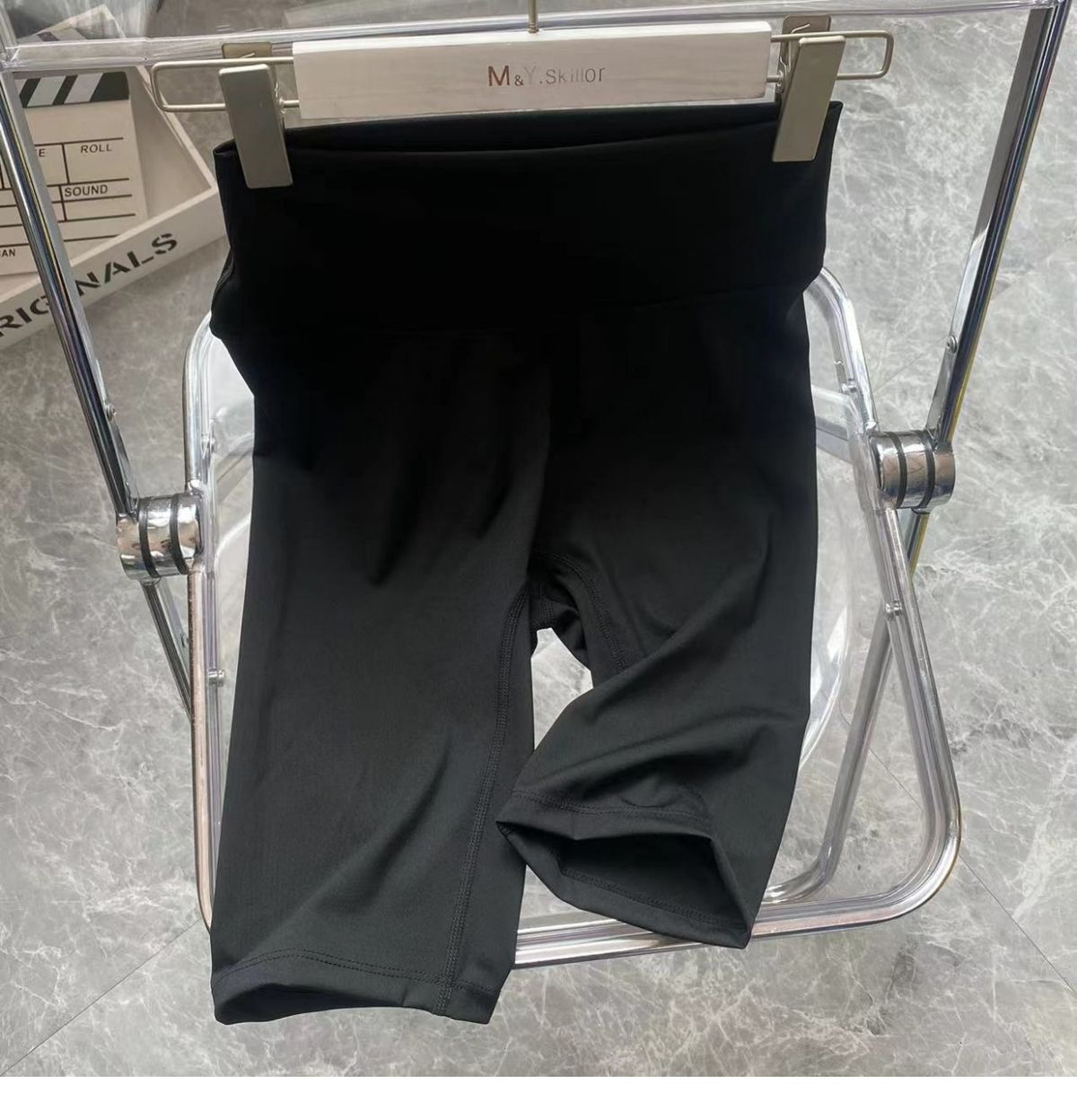 Women's Clothing Lulu Same Style Five Point Yoga Pants Women's Summer High Elastic Nude Cycling Pants No Embarrassment Slim Fitness Sports Shorts_ecoleips.com