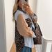 Women's Clothing Autumn New Fashion Print Leopard Stripes Contrast Color Stitching Interface Pocket Decoration Shirt Top_ecoleips.com
