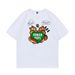 Y2K Printed Cotton T-shirt Women's Round Neck Short Sleeve Casual Top For Men_ecoleips.com
