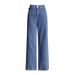 Women's Clothing Fashionable And Elegant Jeans For Women Spring New Bow Stitching Design Slim Fit High Waist Straight Pants_ecoleips.com